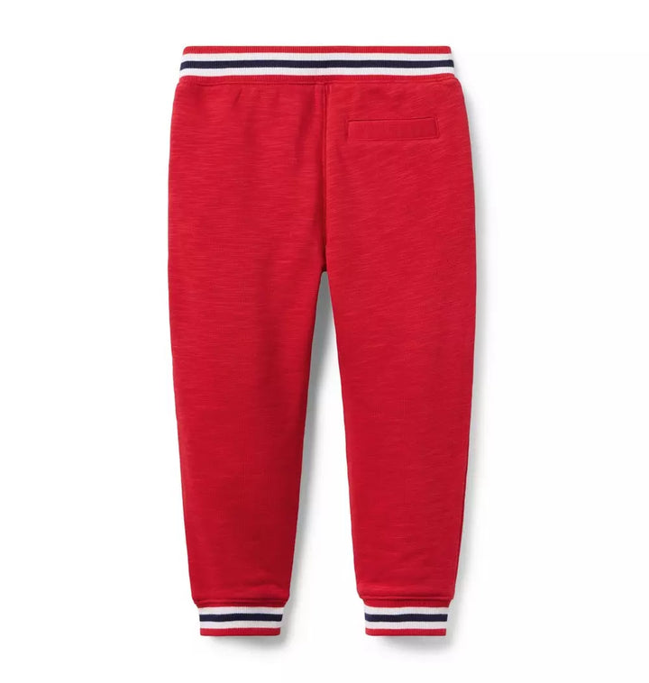 JANIE & JACK NIÑO JOGGER FRENCH TERRY RED