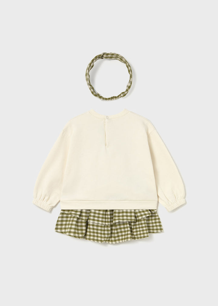 MAYORAL BEBE NIÑA CONJ. DE CONJ. DE FALDA WITH HEADHAND BAYLEAF