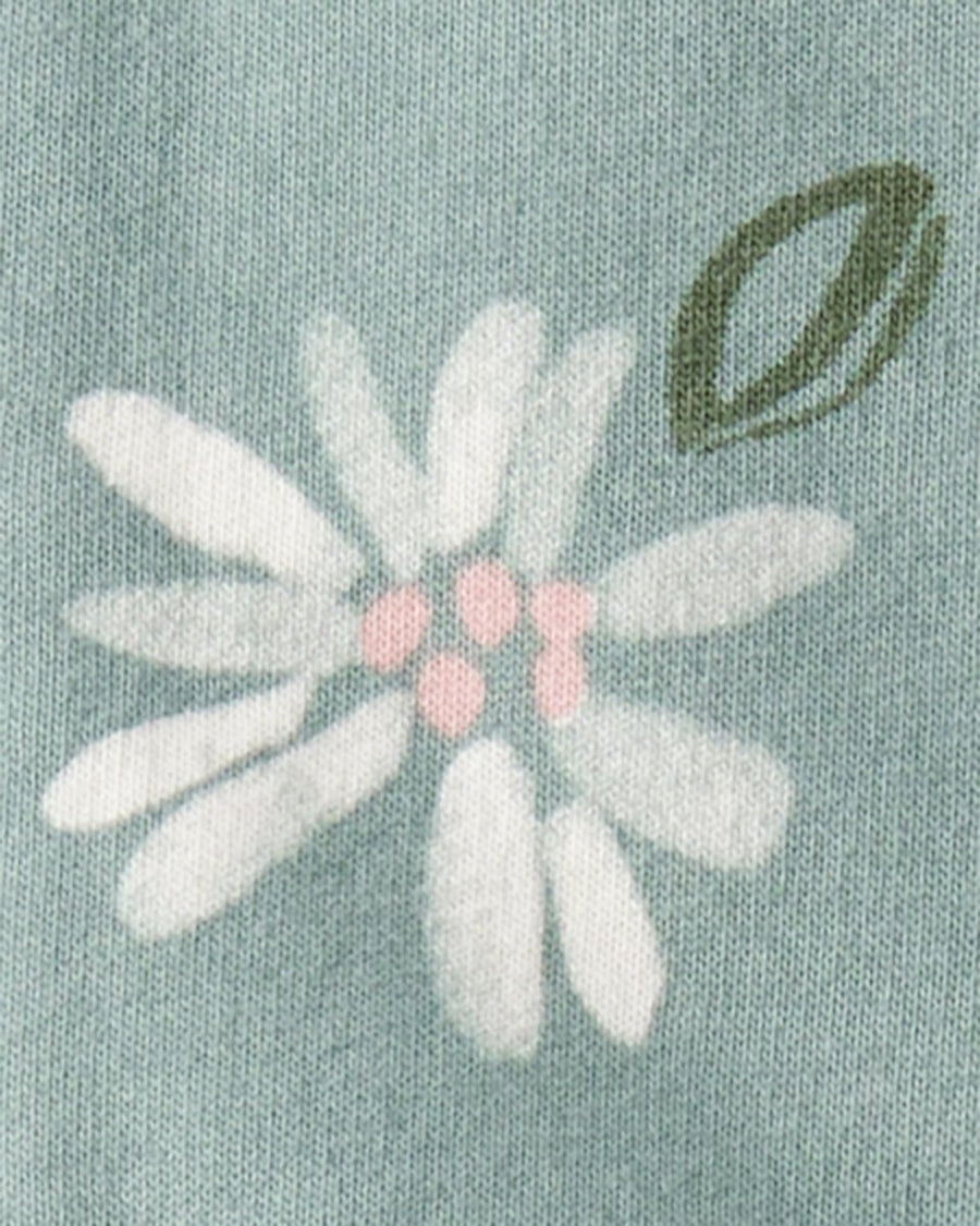 CARTERS BEBE NIÑA CONJ. DE PANTALON GREEN FLORAL