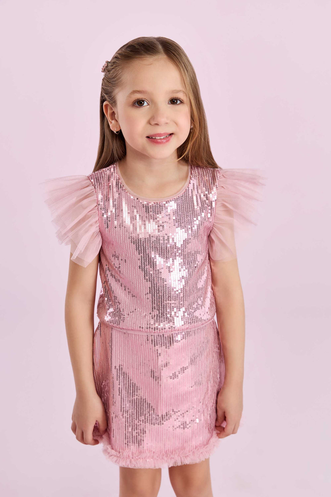 PETIT CHERIE NIÑA CONJ. FALDA ROSA PAETE