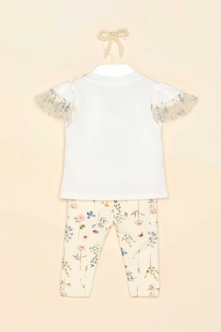 PETIT CHERIE BEBE NIÑA CONJ. DE PANTALON DOLCE GIARDINO ESTAMPADO