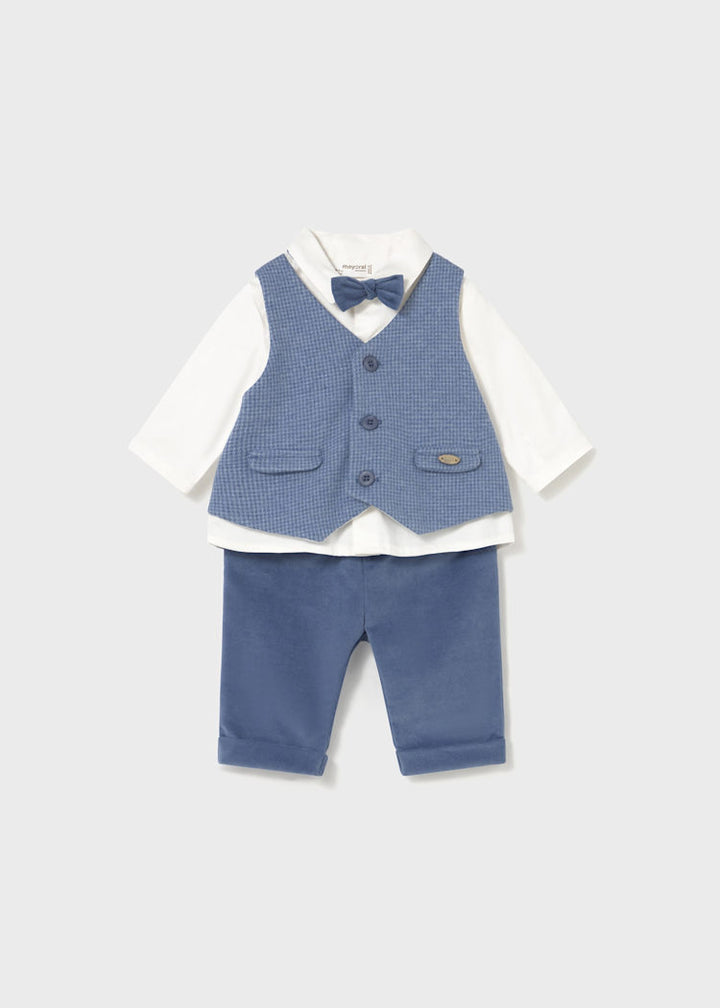 MAYORAL BEBE NIÑO CONJ. DE PANTALON VEST ARCTICBLUE