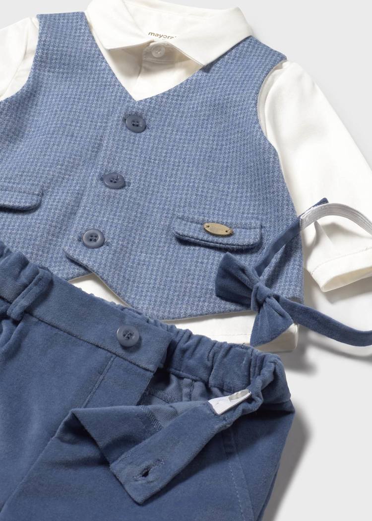 MAYORAL BEBE NIÑO CONJ. DE PANTALON VEST ARCTICBLUE