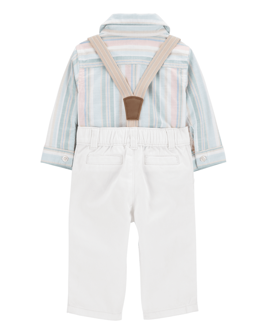 CARTERS BEBE NIÑO CONJ. DE PANTALON STRIPED POLO