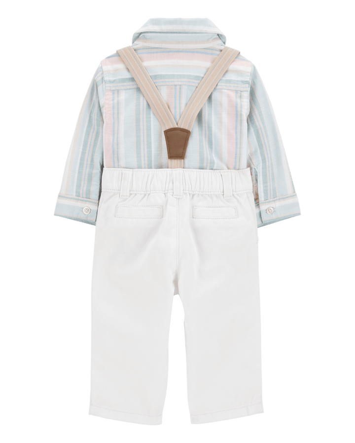 CARTERS BEBE NIÑO CONJ. DE PANTALON STRIPED POLO