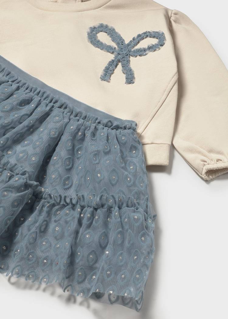 MAYORAL BEBE NIÑA CONJ. DE FALDA TULLE BLUE BELL