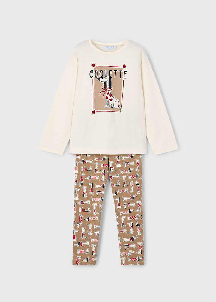 MAYORAL NIÑA CONJ. DE PANTALON CAMEL RED