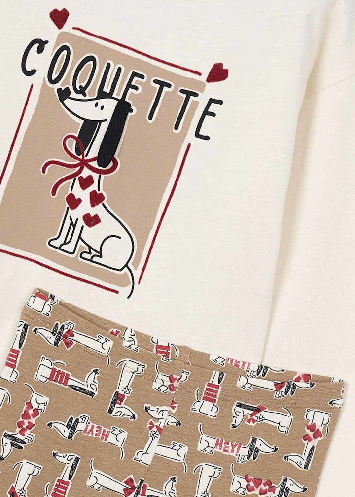 MAYORAL NIÑA CONJ. DE PANTALON CAMEL RED