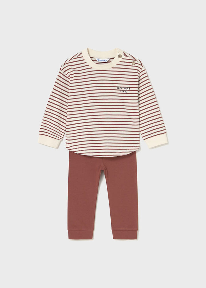 MAYORAL BEBE NIÑA CONJ. DE PANTALON OVERSIZED TERRACOTTA
