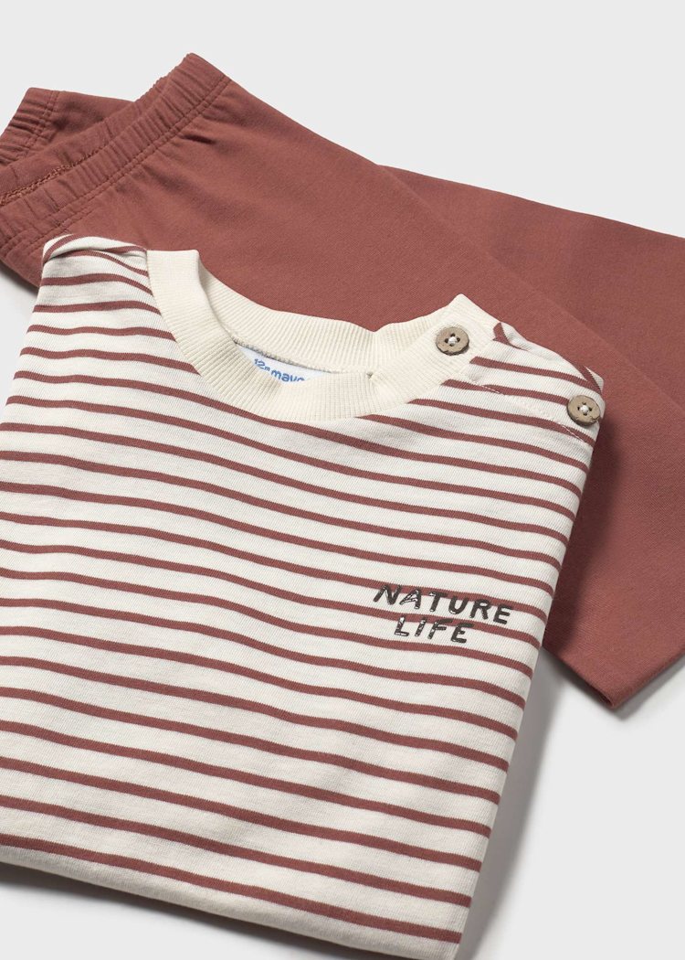 MAYORAL BEBE NIÑA CONJ. DE PANTALON OVERSIZED TERRACOTTA