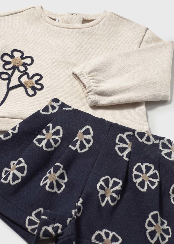 MAYORAL BEBE NIÑA CONJ. DE SHORT NAVY