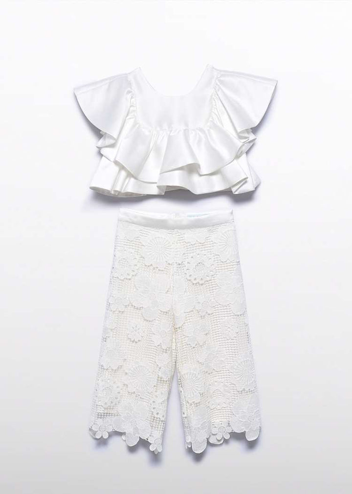 ABEL & LULA NIÑA CONJ. DE SHORT GUIPUR NATA