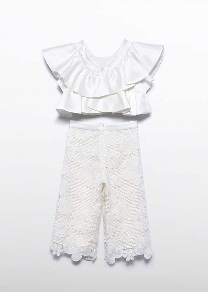 ABEL & LULA NIÑA CONJ. DE SHORT GUIPUR NATA