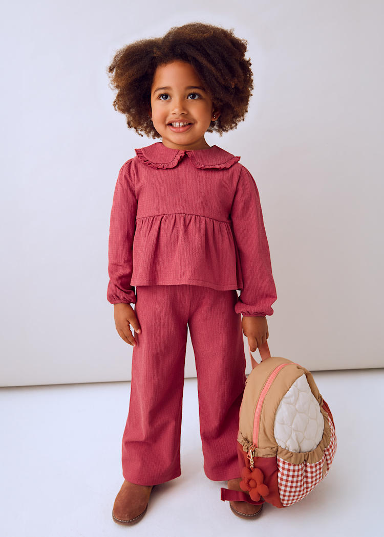MAYORAL NIÑA CONJ. DE PANTALON DARK RED