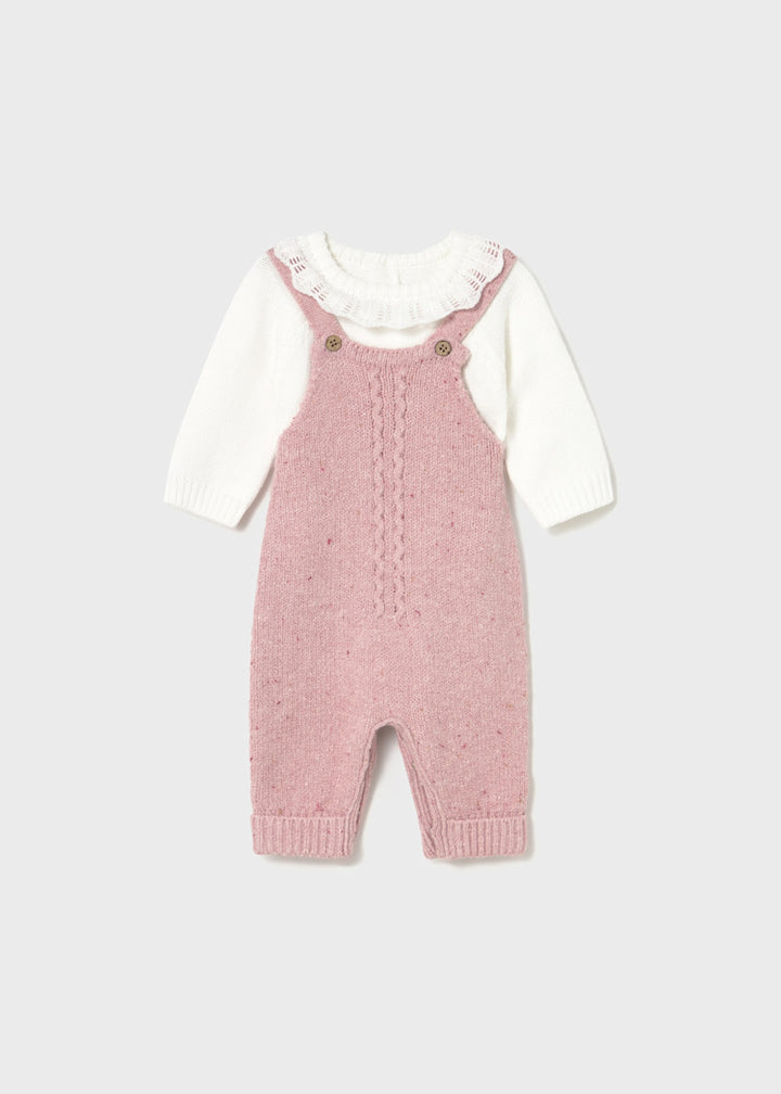 MAYORAL BEBE NIÑA CONJ. DE OVEROL KNIT DUNGAREES ORCHID