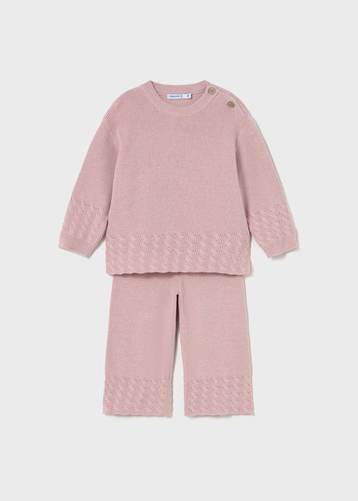 MAYORAL BEBE NIÑA CONJ. DE PANTALON KNIT CRYSTAL