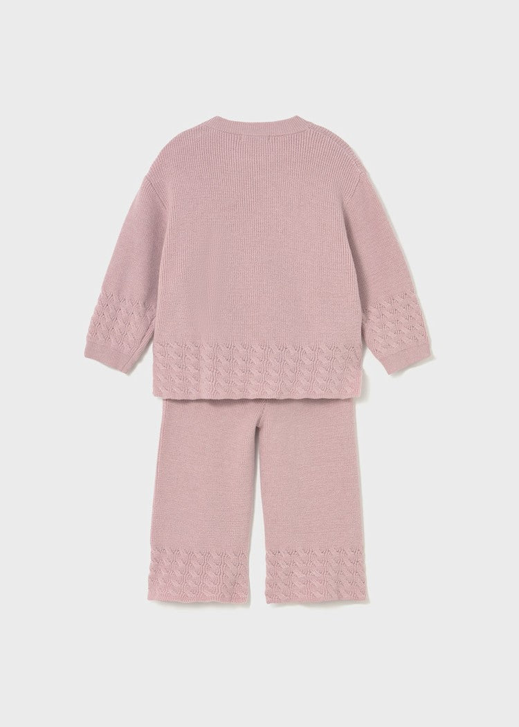 MAYORAL BEBE NIÑA CONJ. DE PANTALON KNIT CRYSTAL