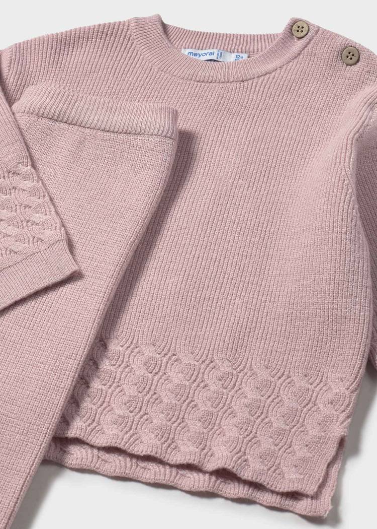MAYORAL BEBE NIÑA CONJ. DE PANTALON KNIT CRYSTAL