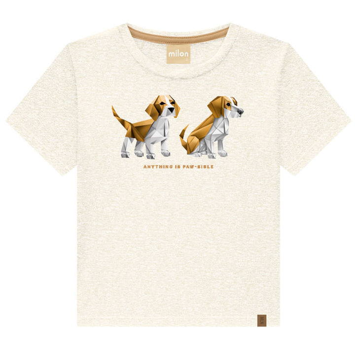 MILON NIÑO CONJ. DE SHORT BEIGE