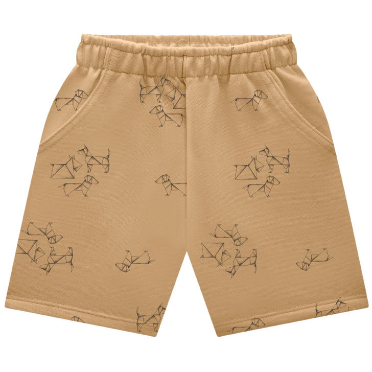 MILON NIÑO CONJ. DE SHORT BEIGE