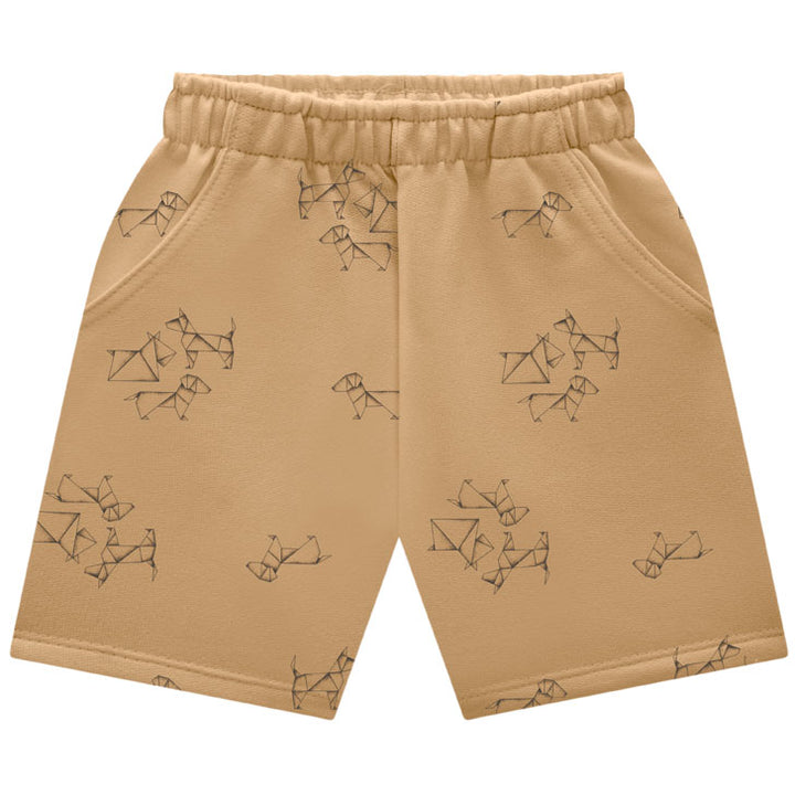 MILON NIÑO CONJ. DE SHORT BEIGE