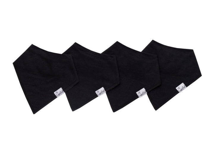 COPPER PEARL BEBE NIÑO BABERO BANDANA BLACK BASICS 4PCS