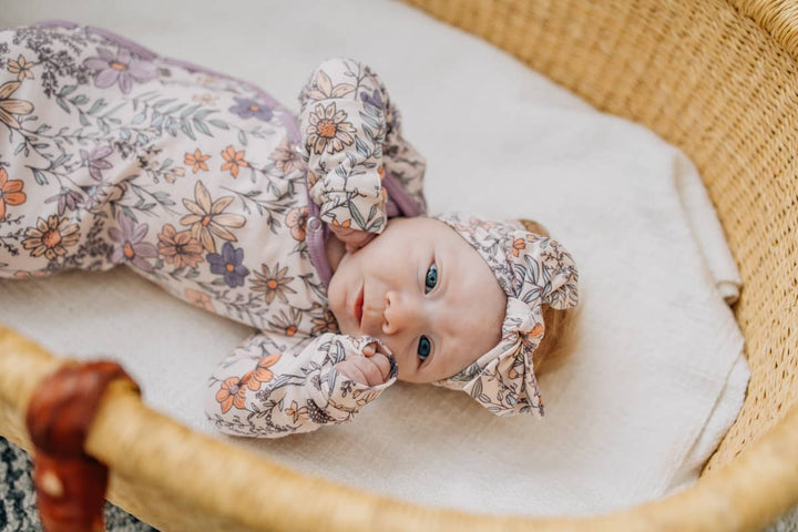 COPPER PEARL BEBE NIÑA PIJAMA ANUDADA FLORA