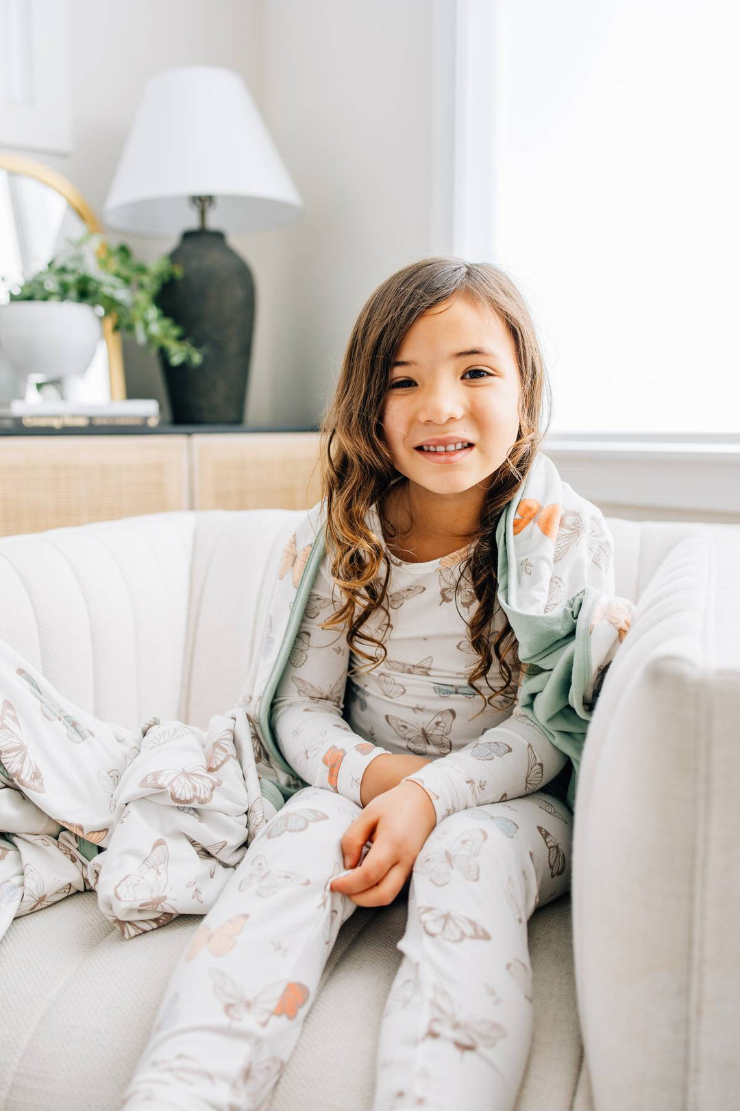 COPPER PEARL NIÑA PIJAMA MANGA LARGA LUNA 2PCS