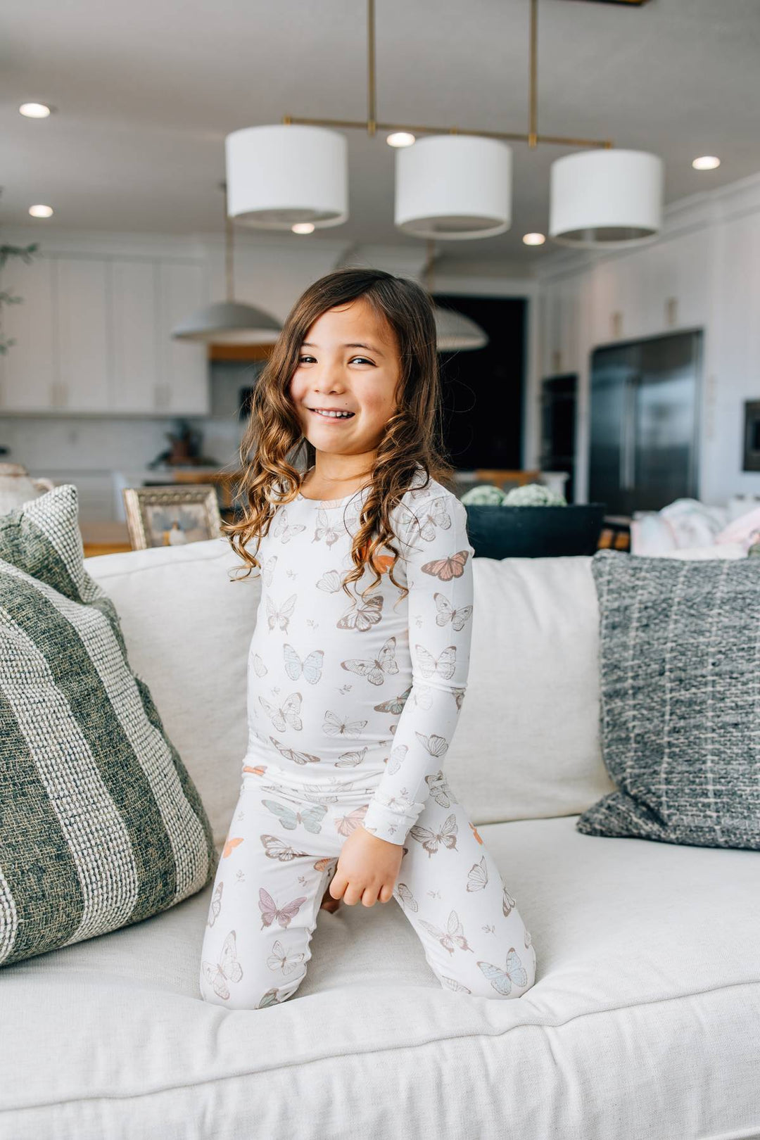 COPPER PEARL NIÑA PIJAMA MANGA LARGA LUNA 2PCS