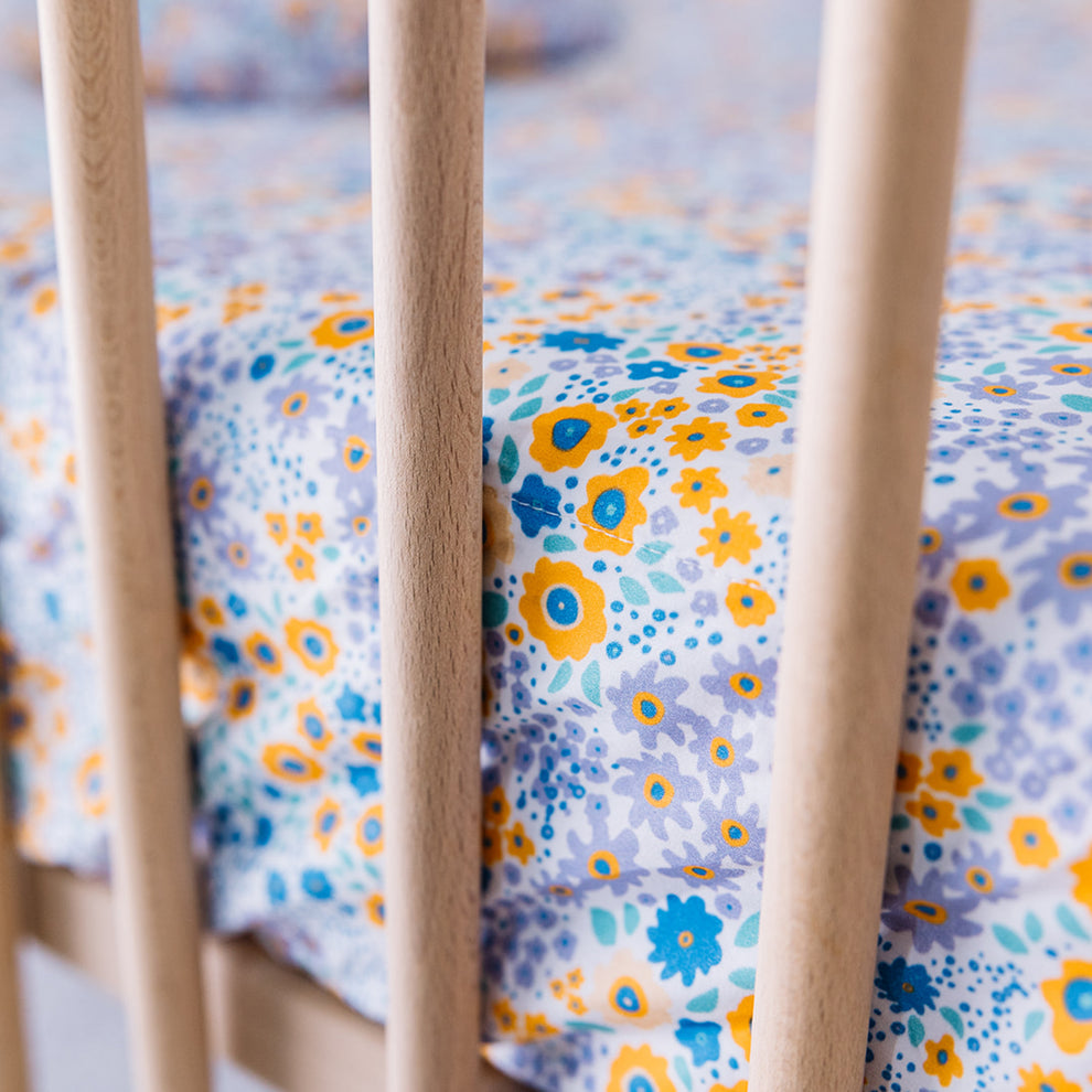 LITTLE HUMAN FORRO DE CUNA WATERPROOF SUMMER FLOWERS