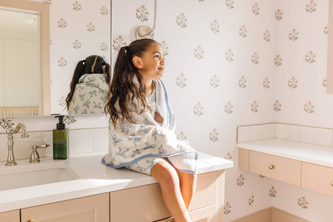 COPPER PEARL BEBE NIÑA TOALLA CON CAPUCHA DAPHNE PREMIUM BIG