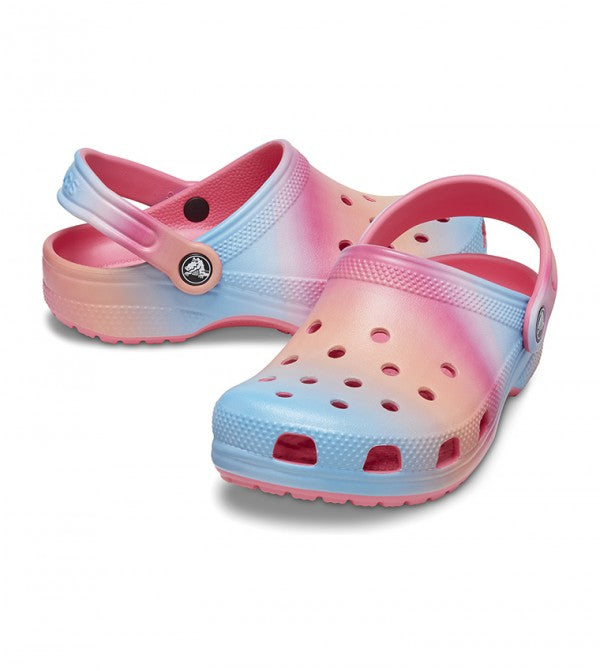 CROCS NIÑA CHANCLETA CLASSIC COLOR DIP HYPER PINK/MULTI
