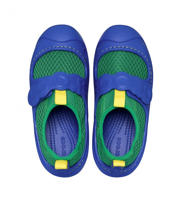 CROCS NIÑO CHANCLETA SWIFTWATER SPLASH T GREEN IVY