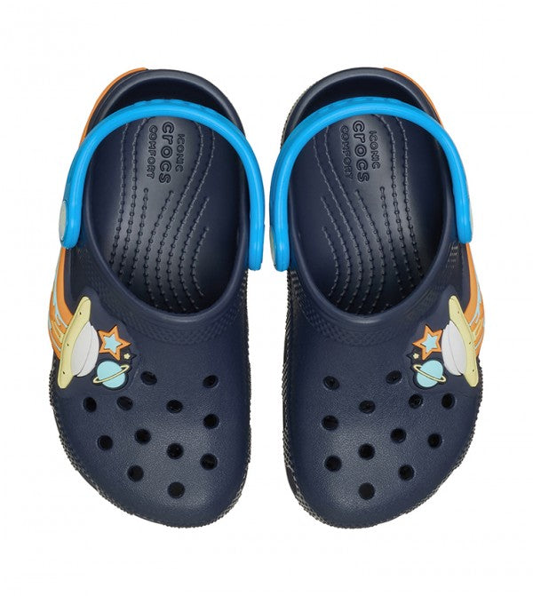 CROCS NIÑO CHANCLETA CLASSIC UFO LIGHTS CLOG T NAVY