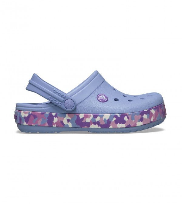 CROCS NIÑO CHANCLETA GLOW CONFETTI BAND CGT BLUE HAZE/MULTI