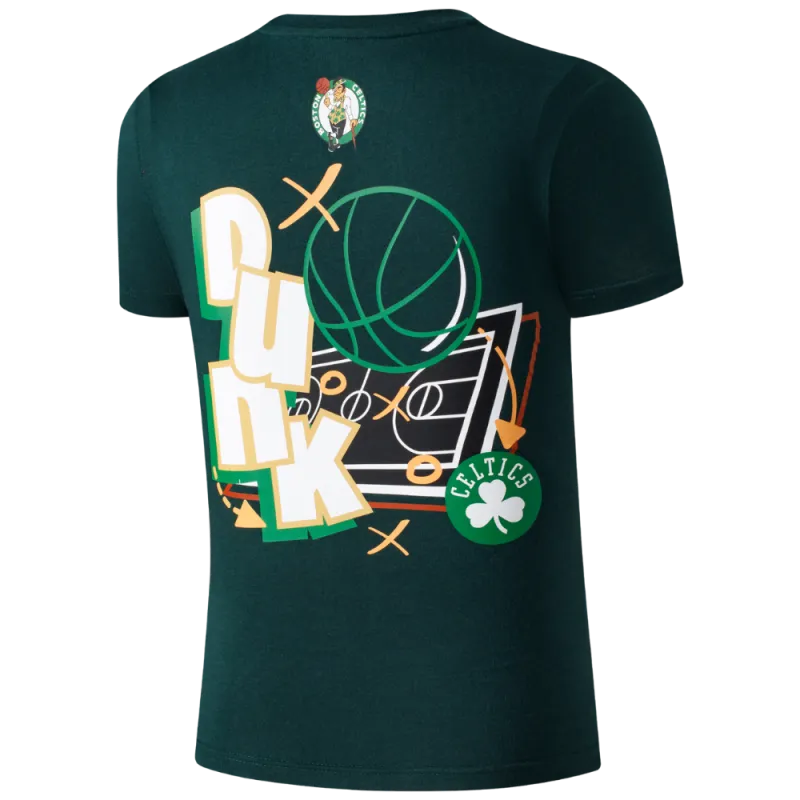 FANATICS NIÑO TSHIRT NBA DUNKING CELTICS M/C GREEN