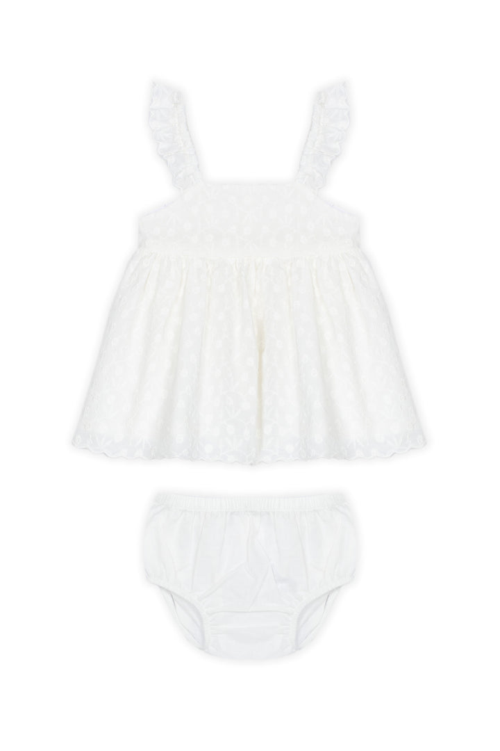 DR. KID BEBE NIÑO VESTIDO CREMA