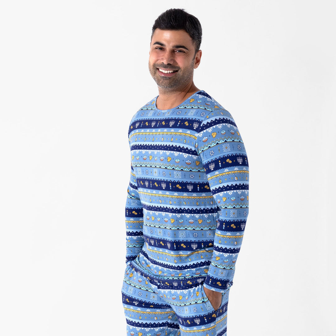 BELLABU BEAR CABALLERO PIJAMA HANUKKAH FAIR ISLE BAMBOO