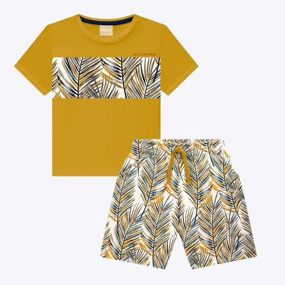 MILON NIÑO CONJ. DE SHORT MOSTAZA