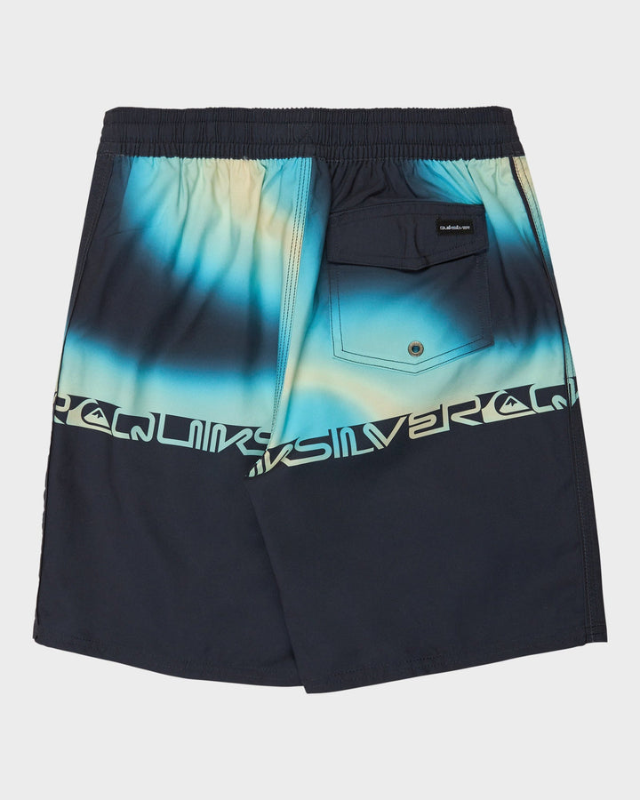 QUIKSILVER NIÑO SHORT EVERYDAY HALF DARK NAVY WORDBLOCK