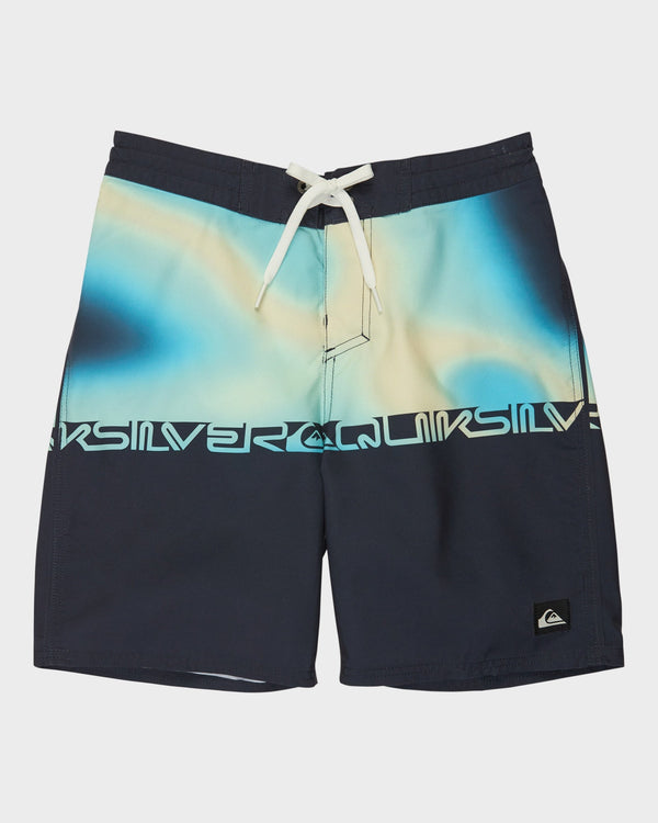 QUIKSILVER NIÑO SHORT EVERYDAY HALF DARK NAVY WORDBLOCK