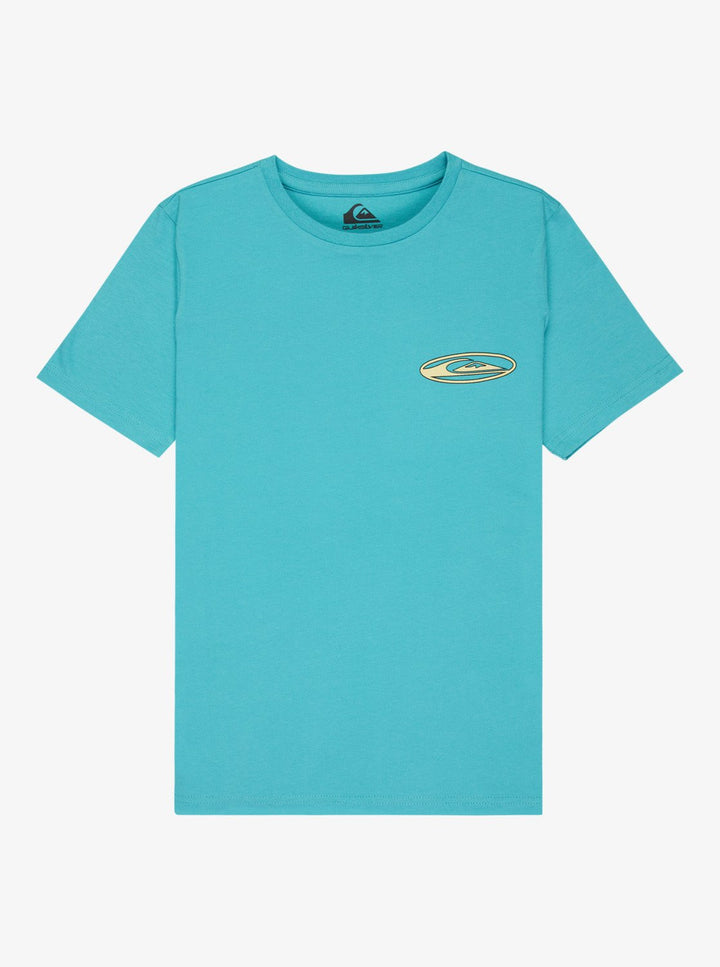 QUIKSILVER NIÑO TSHIRT QUIK GLOBE M/C AQUA