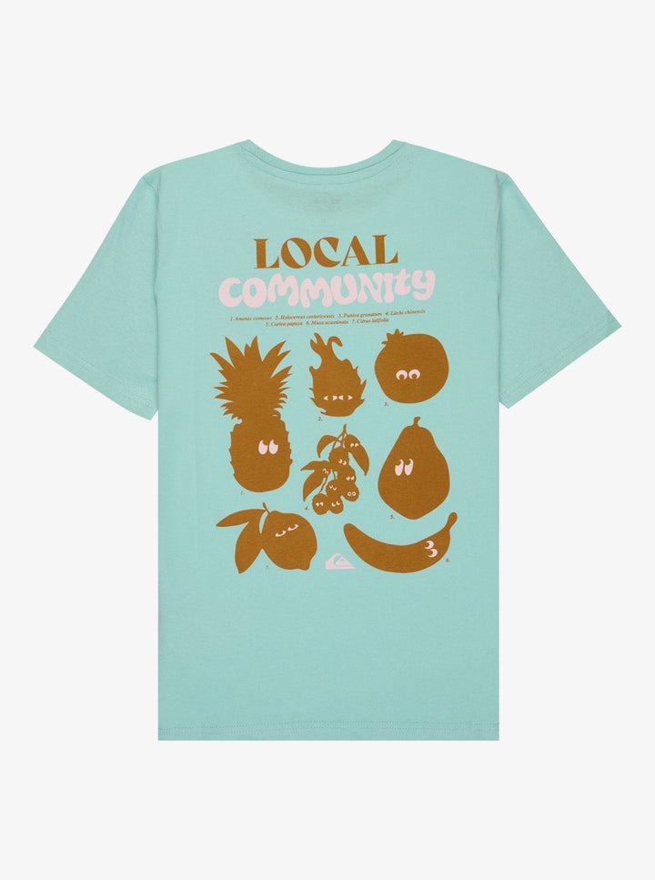 QUIKSILVER NIÑO TSHIRT FRUITS TIDE M/C BLUE HAZE
