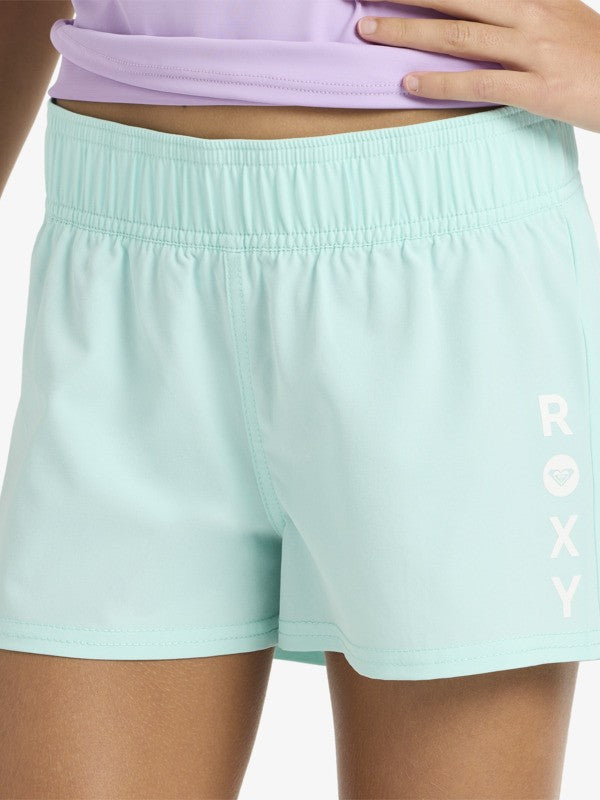ROXY NIÑA SHORT RG ESSENTIALS AQUA SPLASH