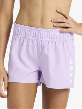 ROXY NIÑA SHORT RG ESSENTIALS CROCUS PETAL