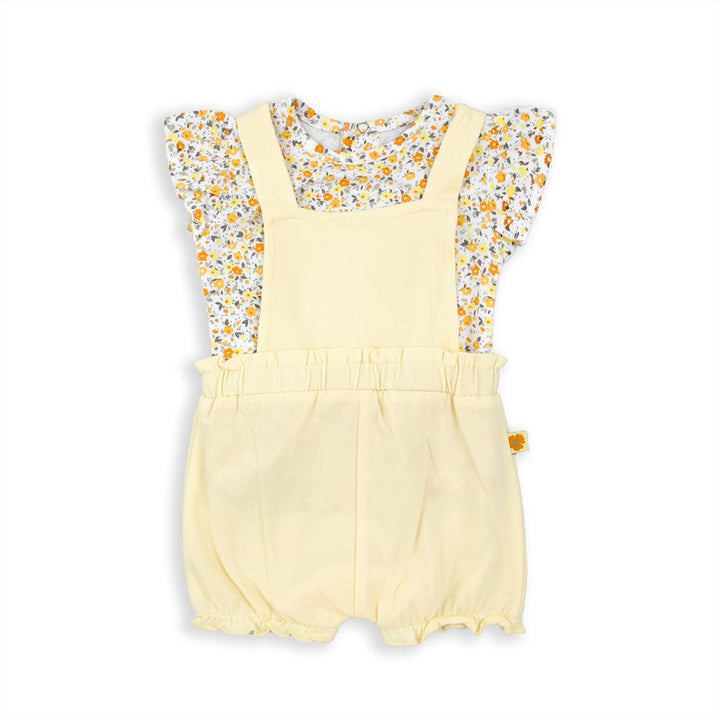 BABY BOL BEBE NIÑA CONJ DE OVEROL AMARILLO