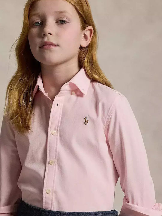 RALPH LAUREN NIÑA CAMISA BATH PINK