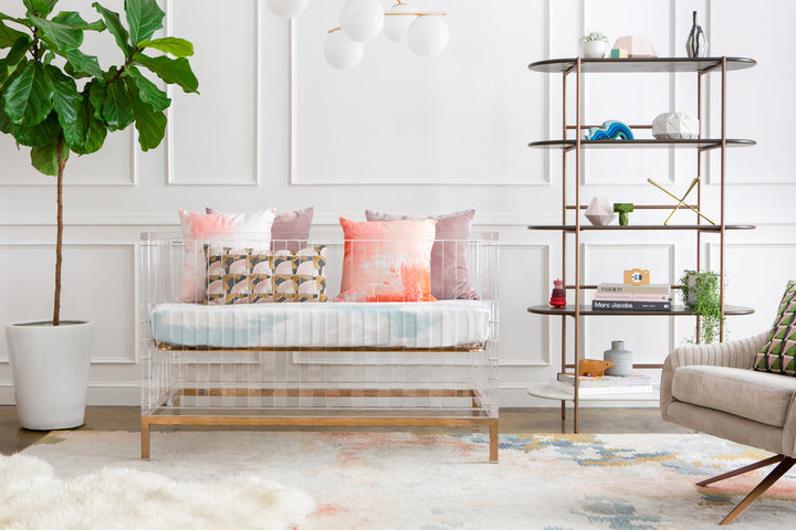 NURSERY WORKS CUNA LUMA IN ACRYLIC AND ROSE GOLD