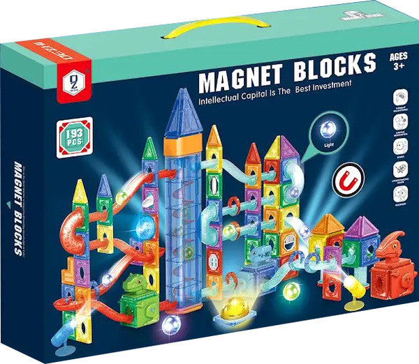 TOYS DINOSAUR PARADISE LIGHT LIFTING BALL WINDOW MAGNETIC 193PCS