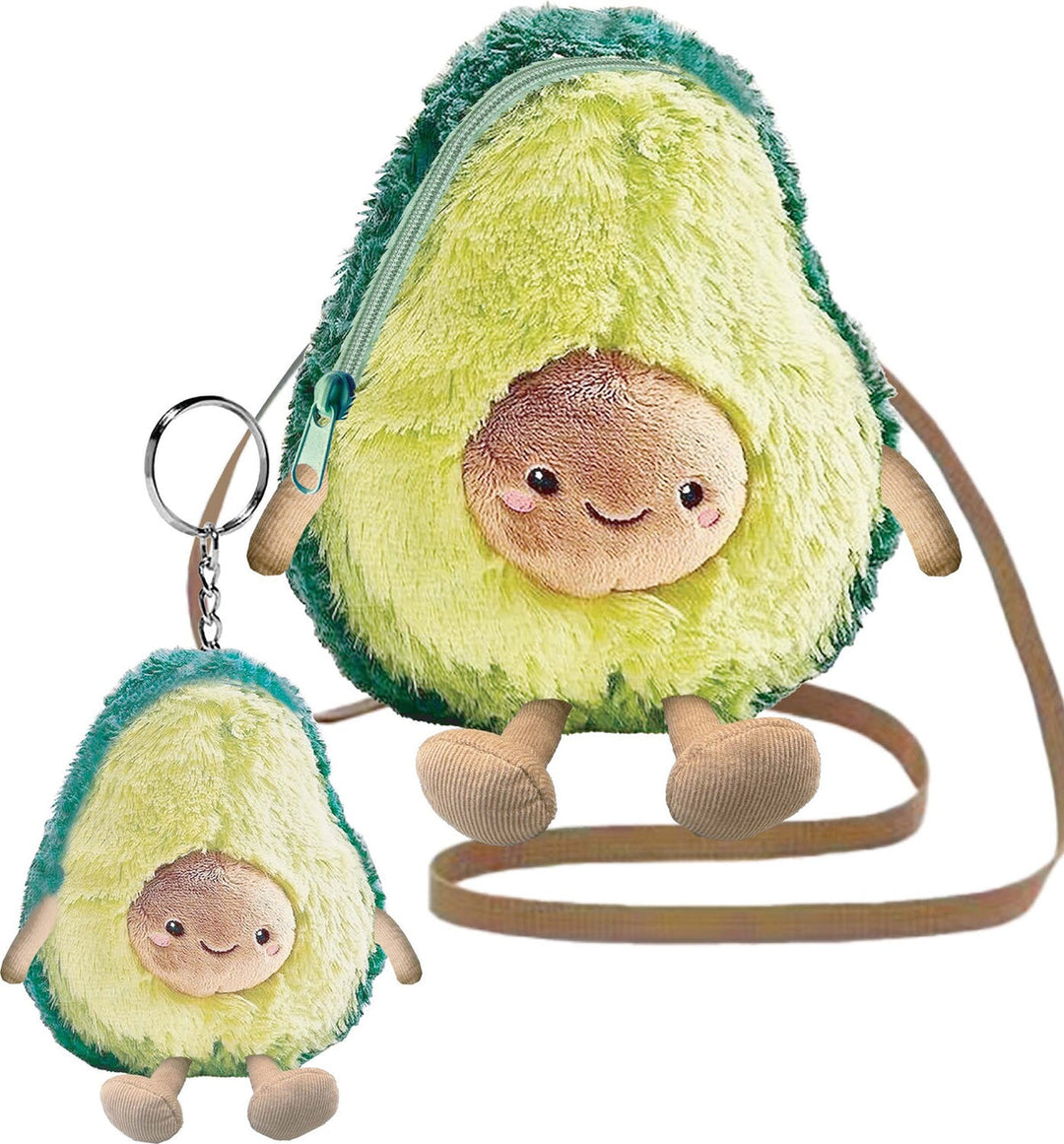 TOYS CARTERA FUZZY Y LLAVERO A JUEGO AVOCADO